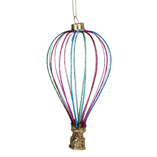 Clear Glass Sparkling Hot Air Ballon